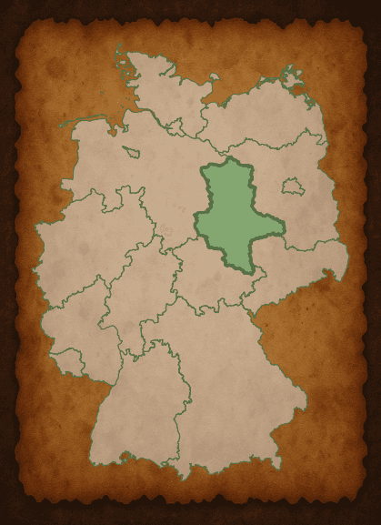 Kaart van Saksen-Anhalt